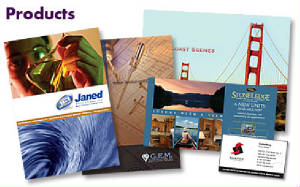We print postcards, decals, brochures, stationary and more!