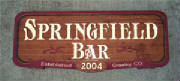 Carved and Painted Cedar Sign